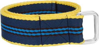 

Onlinemaniya Men Casual Blue Canvas Belt, Blue;yellow