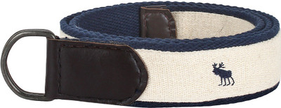 

Onlinemaniya Men & Women Casual Multicolor Canvas Belt, Blue;cream