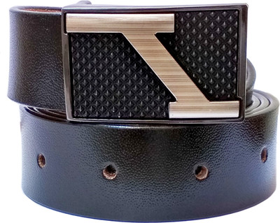 

RK ENTERPRISES Men Formal Black Genuine Leather Belt