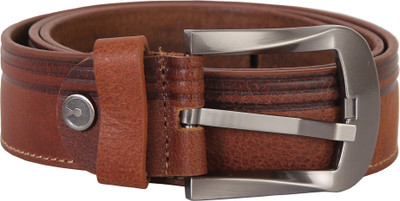 

Zeolix Men Casual Brown Genuine Leather Belt, Tan brown