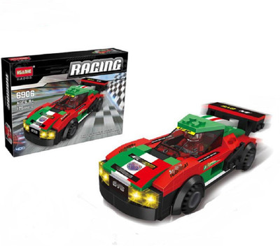 

Montez Hsanhe Bricks 6906 175pcs Building Block Construction DIY Racing Car(Multicolor)