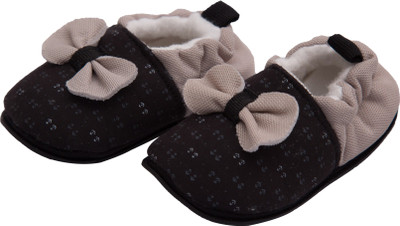Kidofash BOOTIES-BOW-606 Booties(Toe to Heel Length - 13 cm Brown)