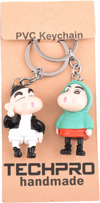 

Techpro Green Black Shinchan Combopack Design Key Chain(Multicolor)