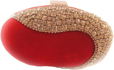 

Cosmo Jewels Party Red, White Clutch