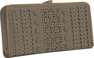 

Cidky Casual, Formal, Party Gold Clutch