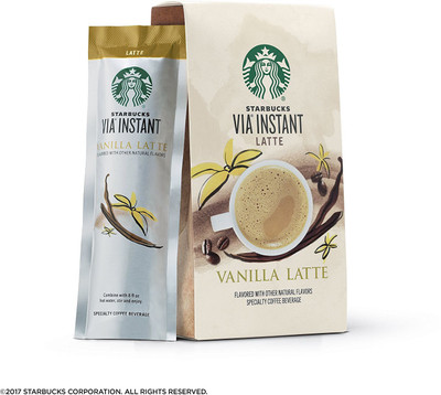 

Starbucks VIA Instant Latte, Vanilla, 5 packets - 152g (5.36oz) Instant Coffee(152 g)