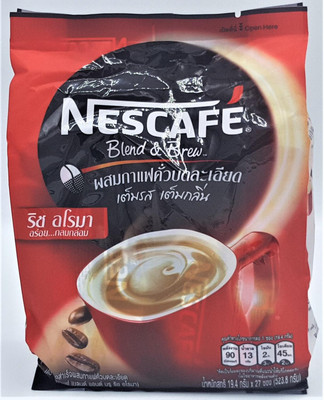 

Nescafe Blend & Brew Rich Aroma 3in1 Coffee Mix Powder - 523.8g (27x19.4g) Instant Coffee(523 g)