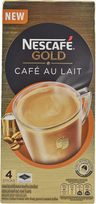 

Nescafe Gold Cafe Au Lait Premix Coffee, 4 Sticks - 76g (4x19g) Instant Coffee(76 g)