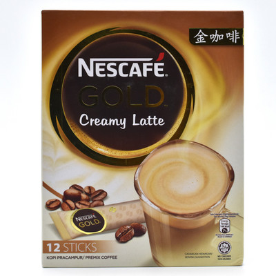 

Nescafe Gold Creamy Latte 3in1 Premix Coffee,12 Sticks - 396g(12x33g) Instant Coffee(396 g)