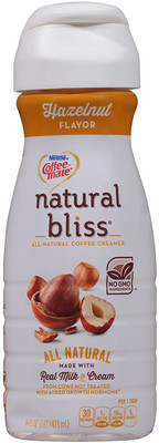 

Nestle Coffee-mate Natural Bliss All-Natural Liquid Coffee Creamer, Hazelnut - 473ml (16oz) Instant Coffee(473 g)