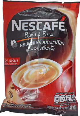 

Nescafe Blend & Brew Rich Aroma 3in1 Coffee Mix Powder - 174.6g (9x19.4g) Instant Coffee(174 g)