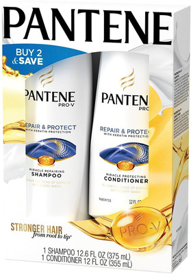

Pantene Repair And Protect W/ Keratin Shampoo (12.6 Oz) + Conditioner(Set of 2)