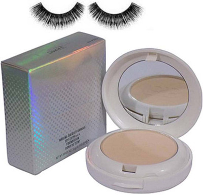 

Glorist Eyelashes & Mac Lightful Mac Marine 2 In 1 Bright Press Powder And Foundation For Light And Medium Skin(Set of 2)