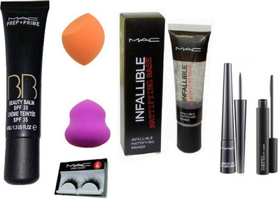 

Glorist 1 Bb Cream, 1 Mac-Primer, 2 Puffs, 1 Pair Lashes, 1 Eyeliner, 1 Mascara(Set of 7)