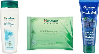 

Himalaya fresh start oil clear blueberry face wash, moisturizing, refreshing cleansing milk(Set of 3)