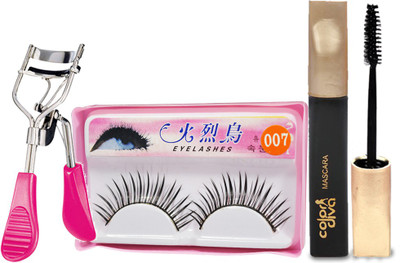 

Adbeni Mascara, Curler & Eyelashes Combo(Set of 3)