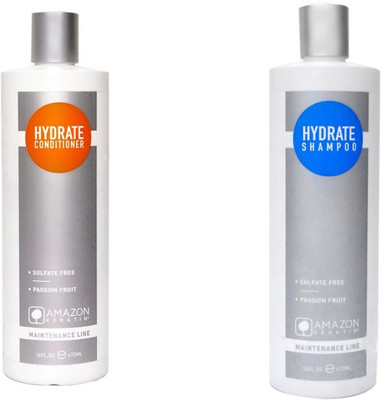 

AMAZON KERATIN combo kit Hydrate shampoo and Conditioner Combo (Medium)(Set of 2)