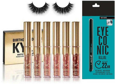

GLORIST Eyelashes, Kylie Birthday Edition Matte Liquid Lipstick Spf 15 9 (Set Of 6)(Set of 3)