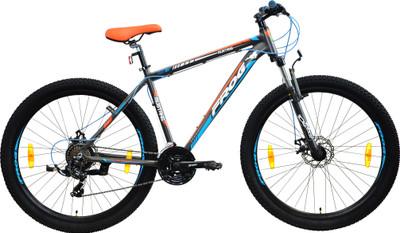

Frog Mustang Front Suspension Dual Disc Brake Bike For Adults Black&Orange 29 T Mountain Cycle(21 Gear, Multicolor)