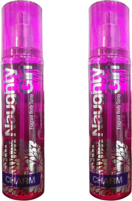 

Naughty Girl Charm Deodorant Part of 2 Deodorant Spray - For Men(135 ml, Pack of 2)