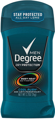 

Degree Men Anti-Perspirant & Deodorant Invisible Solid, Cool Rush Body Spray - For Men(76 g)