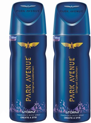 Park Avenue Strom Deodorant Spray  -  For Men  (300 ml, Pack of 2)