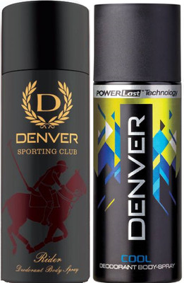 

Denver Sporting Club New Rider , Cool Deodorant Body Spray - For Men(315 ml, Pack of 2)