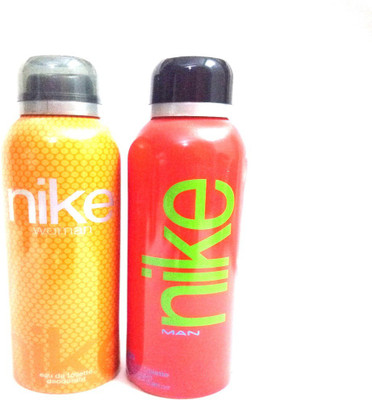 

Nike WOMAN AND RED Deodorant Spray - For Men & Women(400 ml, Pack of 2)