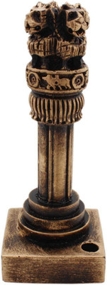 

Tootpado 1 Compartments Resin Pen Stand For Desk Ashoka Pillar National Emblem - (8DOR05) - Pen Holder For Office Table(Brown)