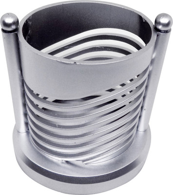 

Majik 1 Compartments Plastic Pen Stand(Silver)