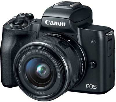 Canon M50 Mirrorless Camera Body with Single Lens EF-M 15-45 mm IS STM(Black)