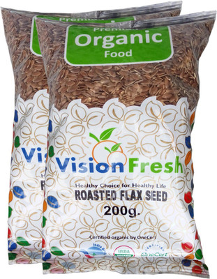 

Vision Fresh Brown Flax Seeds(400 g, Pack of 2)