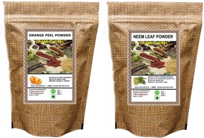 ORGANIC HERBS Orange Peel Powder & Neem Powder 400 gm(400 g)