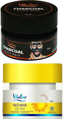 

vitaline CHARCOAL BLACK & DE-TAN FACE MASK(140 g)