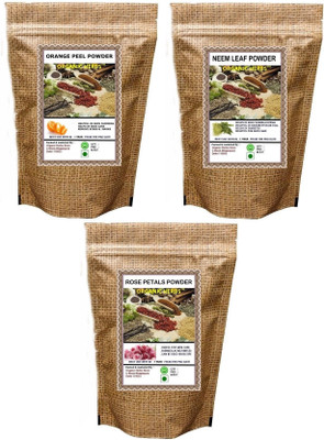 

Organic Herbs Orange Peel, Neem, Rose Petals powder 300 GM(300 g)