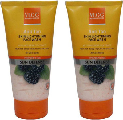 

VLCC Anti Tan Skin Lightening Pack of 2 Face Wash(150 ml)