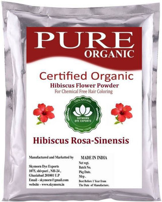 

Sky Morn Pure Organic 100% Natural Hibiscus Powder 2x100g Hair Color(200 g)