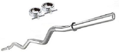 

Aurion C3 Iron Curl Bar with 2 Locks, 3 ft (Black) Curl Bar(Silver)