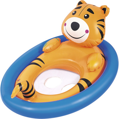 

DealBindaas Bestway Inflatable Lil Kiddie Animal Pool Float Tiger | Kids Enjoy Sitting In It | Two Smooth Leg Holes | Age 1-3 Years | Smimming Pool Item | Travel | Vacation Inflatable Pool Accessory(Yellow)
