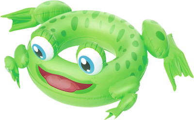 

DealBindaas Bestway Swim Ring, 24"*40" Animal Shaped Swim Tube Design Swimming Ring | For Kids Teen | Easy Inflatable | Easy To Store Inflatable Pool Accessory(Green)