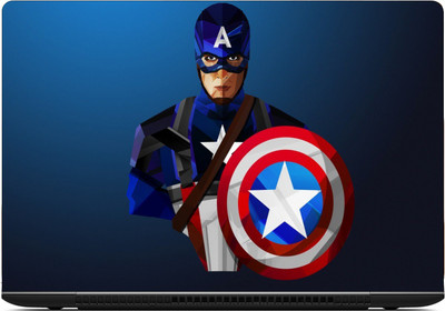 

Gallery 83 captain america shield laptop skin sticker wallpaer (15 inch x 10 inch) 2076 vinyl Laptop Decal 15.6