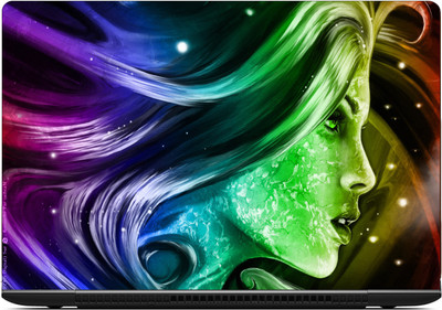 

Gallery 83 ® colourful girl laptop skin sticker wallpaer (15 inch x 10 inch) 2100 vinyl Laptop Decal 15.6