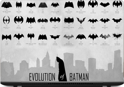 

Gallery 83 batman logo evolution laptop skin sticker wallpaer (15 inch x 10 inch) 2036 vinyl Laptop Decal 15.6