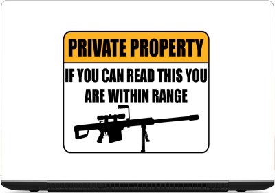 

Gallery 83 ® private property laptop skin sticker wallpaer (15 inch x 10 inch) 2133 vinyl Laptop Decal 15.6