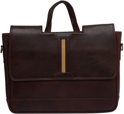 

Leatherworld 15 inch Laptop Messenger Bag(Brown)
