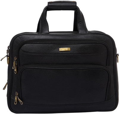 

Leatherworld 15.6 inch Laptop Messenger Bag(Black)
