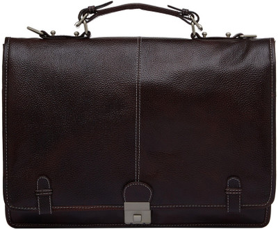 

Leatherworld 15 inch Laptop Messenger Bag(Brown)