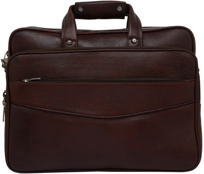 

Leatherworld 15.6 inch Laptop Messenger Bag(Brown)