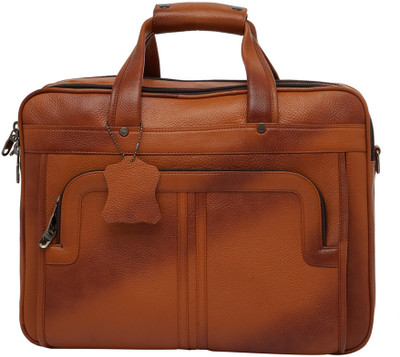 

Leatherworld 15.6 inch Laptop Messenger Bag(Brown), Rust