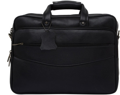 

Leatherworld 15.6 inch Laptop Messenger Bag(Black)